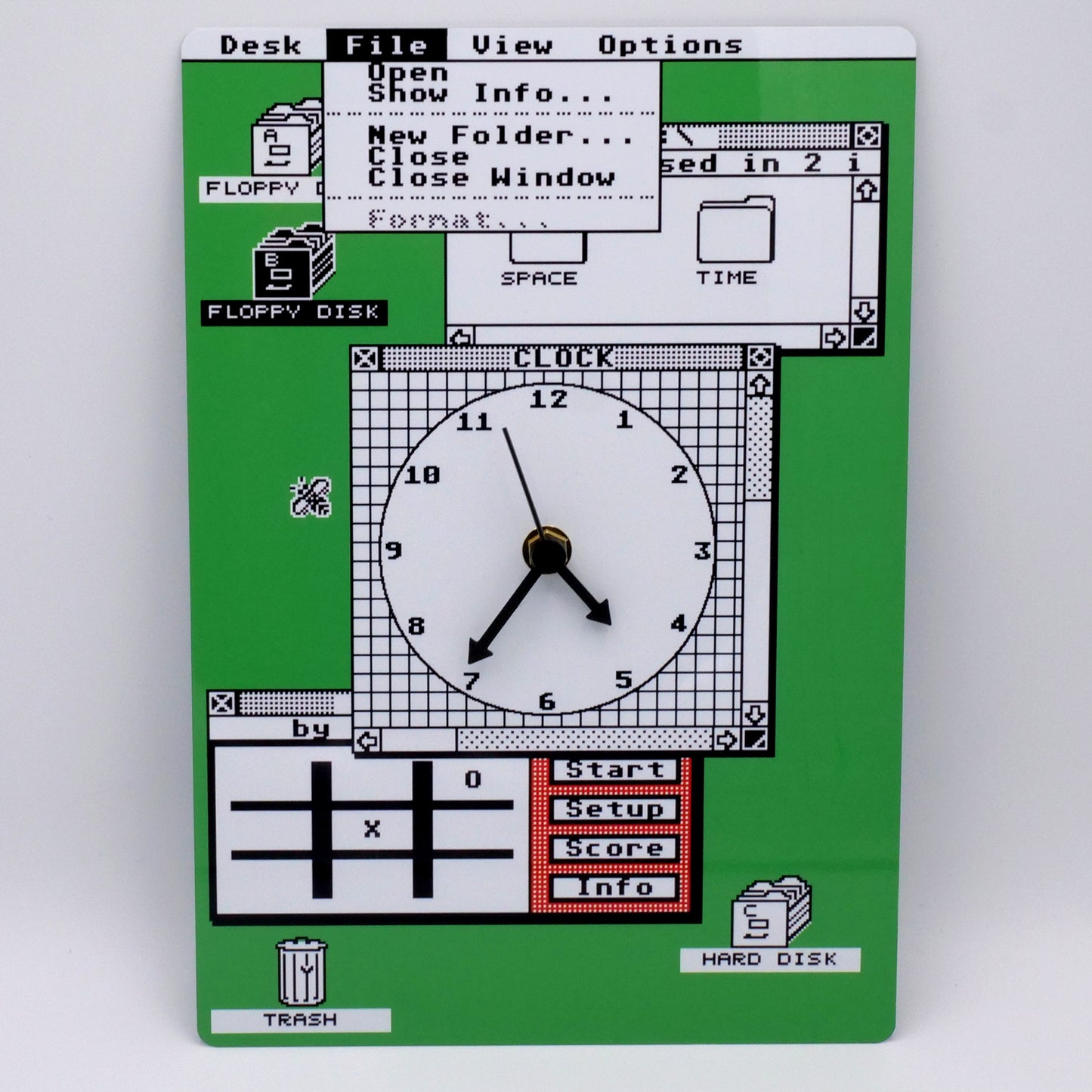 GEM Style Clock for Atari ST fans