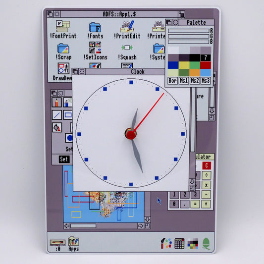 RISC OS Style Clock for Acorn Archimedes fans