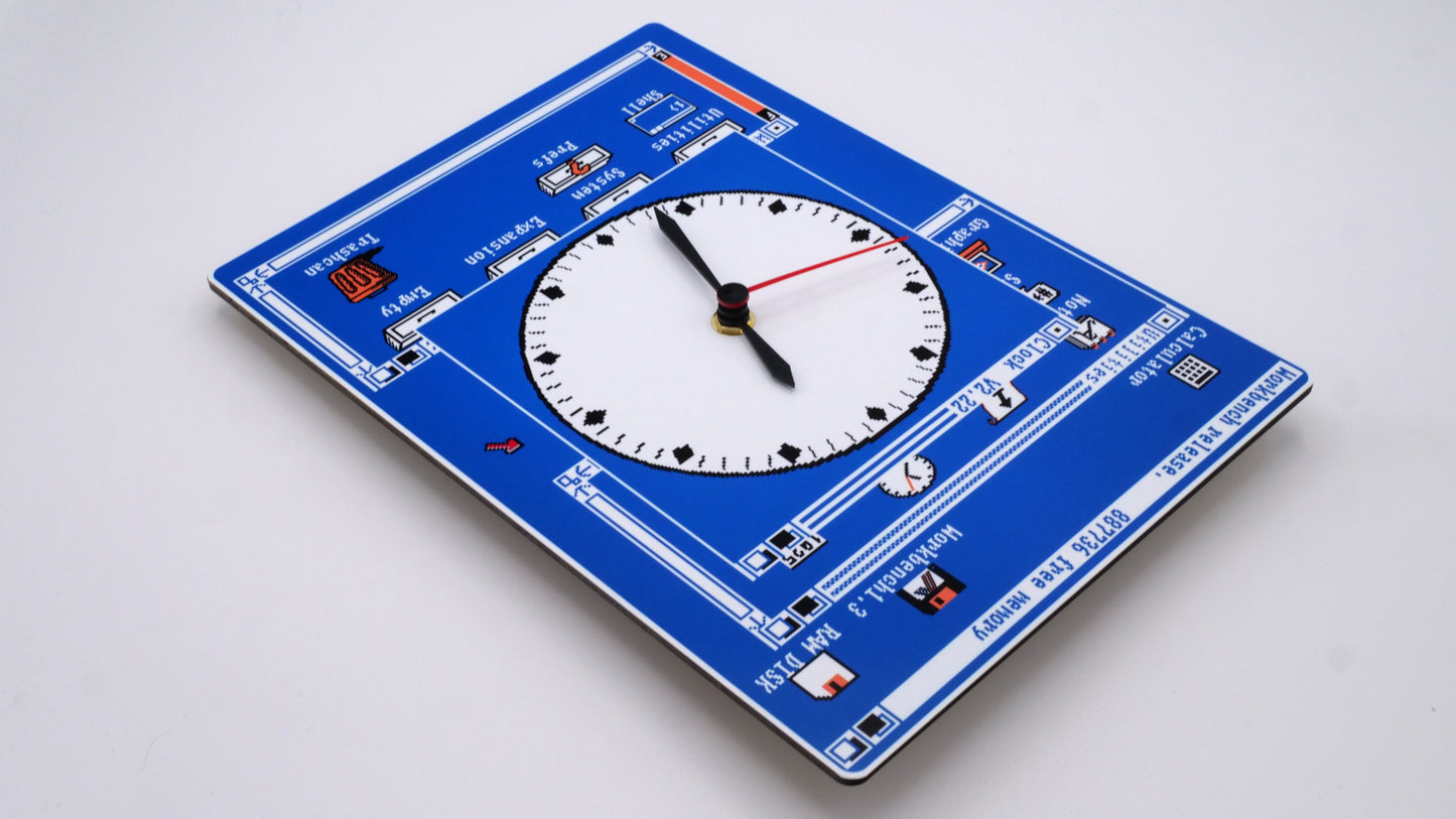 Workbench Style Clock for Amiga Fans