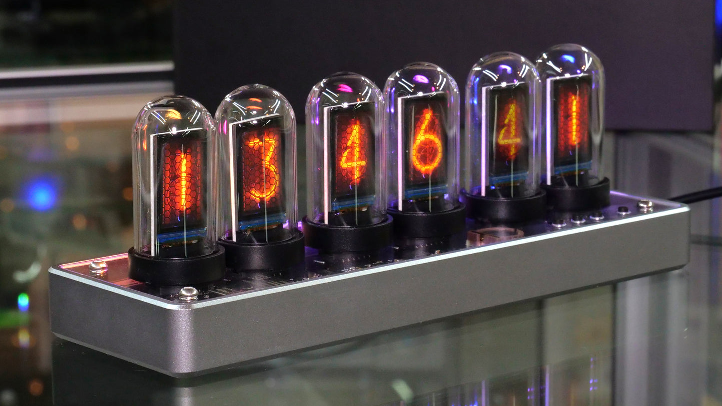 Nixie Style Customisable Clock with IPS Displays