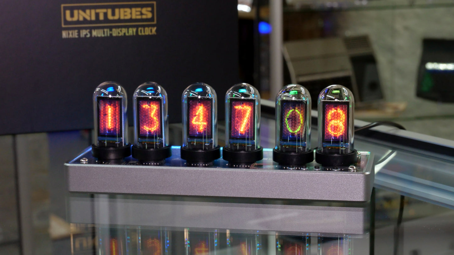 Nixie Style Customisable Clock with IPS Displays