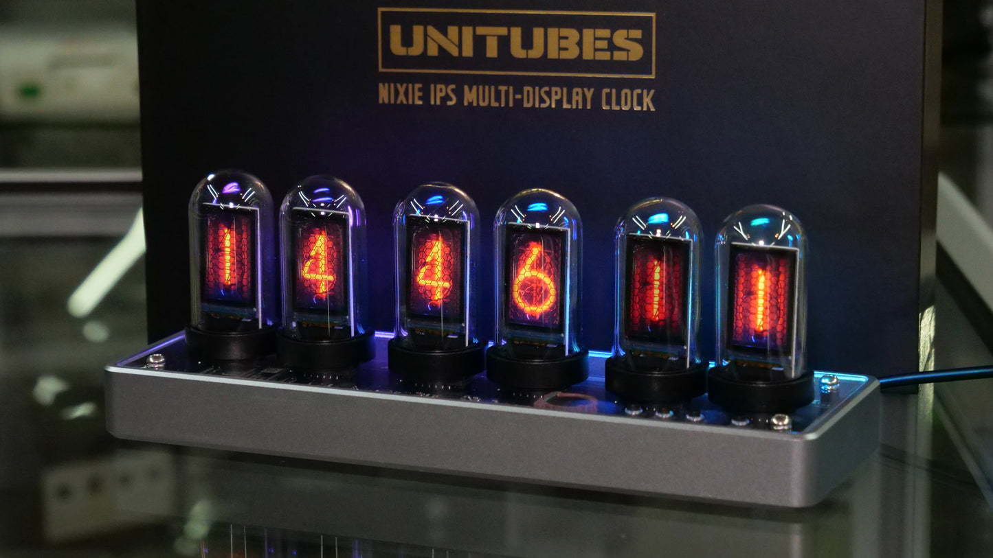 Nixie Style Customisable Clock with IPS Displays